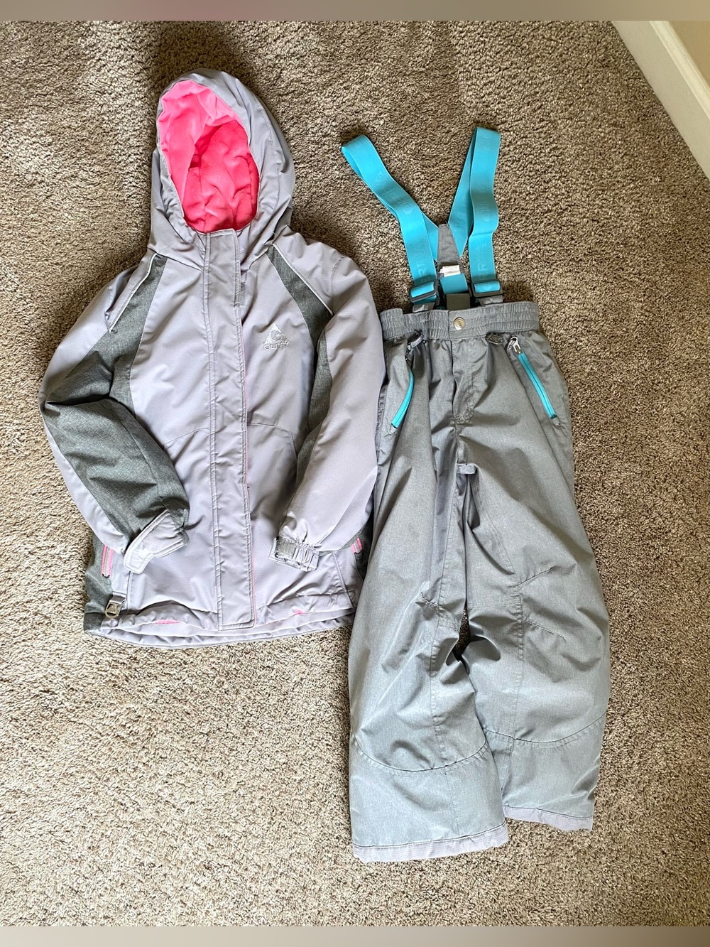 Gerry Youth Winter Coat & Overalls Set - Size Small 6/7